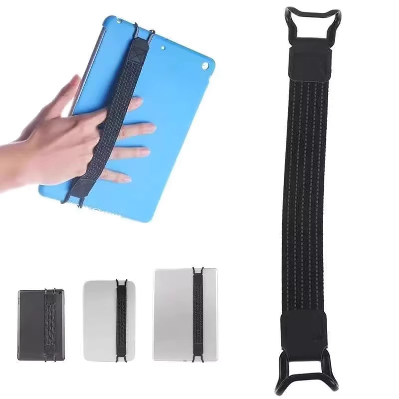 Universelles elastisches Armband für Mobiltelefone und Tablets in Schwarz mit Anti-Rutsch-Funktion und Schnalle zur Sicherung gegen Herunterfallen - Bild 3
