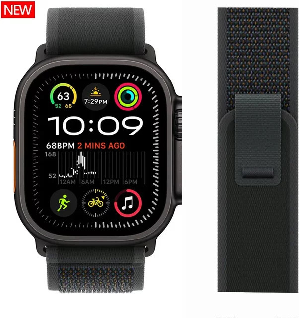 Trail Loop Uhrenarmband, Textil/NATO, Schwarz, Unisex - Bild 1