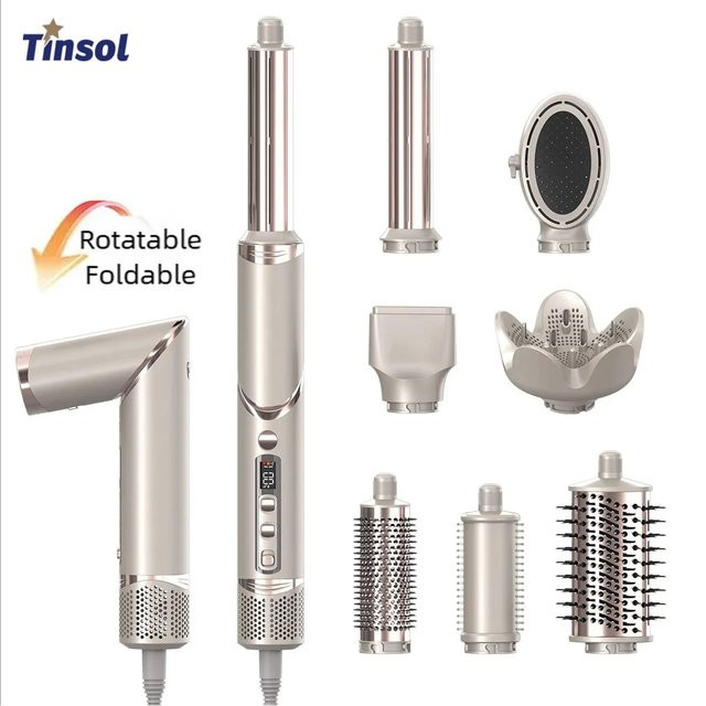 TINSOL 8-in-1 Multifunktions-Haartrockner-Set, Silber, Unisex - Bild 1
