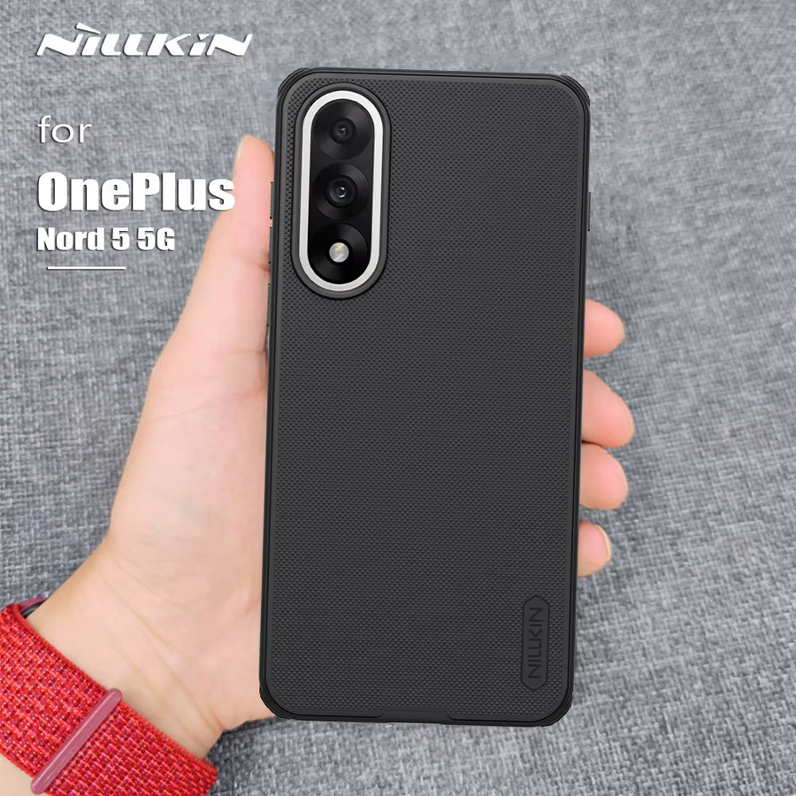 Nillkin Schutzhülle für OnePlus Nord 5 5G mit 360 Full PC Hard Back Cover und Frosted Pro Soft Frame Bumper in Schwarz - Bild 4