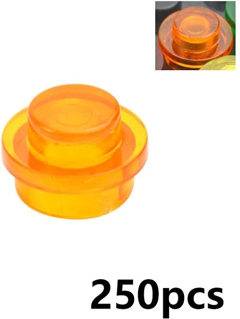 Wucifang Bags MOC Bausteine Rund 1x1 Punkt, Nachfüllpack, 250-teiliges Set, ab 6 Jahren - Bild 1