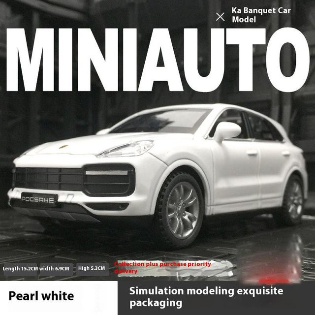 Linyi toy car Porsche Cayenne Turbo, Legierungsauto, 1:32, mit Licht und Sound, ab 4 Jahren - Bild 1