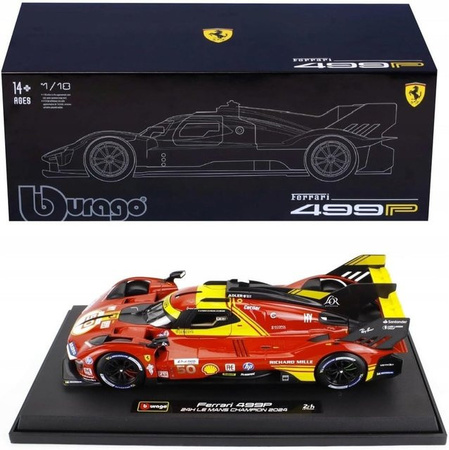 Bburago Ferrari Deluxe 499P LMH #50 '24 Rennauto Maßstab 1:18