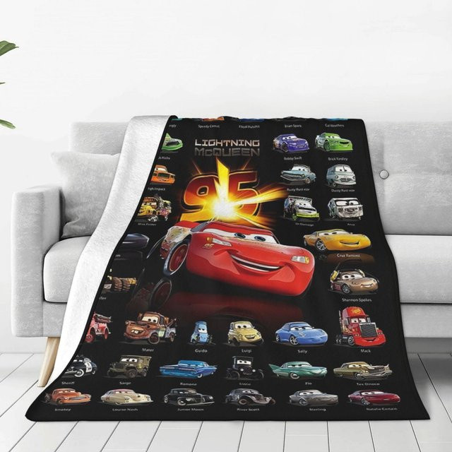 Sliema Japan Products Flauschige Flanell-Autodecke aus Mikrofaser in Schwarz, Waschbar und Milbenresistent - Bild 1