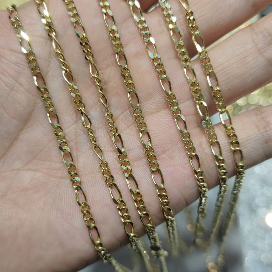 Sinya Pure Halskette, 750 Gold, Figaro Cuban Chain, Unisex - Bild 2