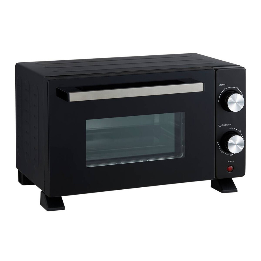 Pocoline Mini-Backofen aus Metall in Schwarz und Silber, Volumen: 9 l, B/H/T: 29,6 x 23,1 x 39,1 cm - Bild 3