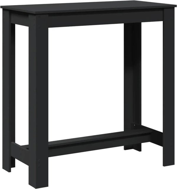 vidaXL Bartisch in Schwarz aus Holzwerkstoff, B/T/H: 102 x 50 x 103,5 cm - Bild 1