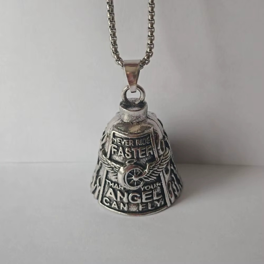 Anhänger Motorrad Schutzglocke, Legierung, Silber, Punk, Unisex - Bild 2