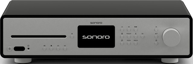 Sonoro MAESTRO Quantum Hi-Res Audio Internet-Receiver mit CD-Player in Schwarz und Hochglanz Silber - Bild 1