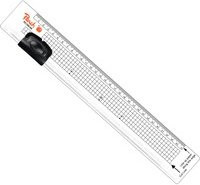 Schneidegerät Ruler Trimmer A4 PC100-04 mit Rotationsmesser in Transparent und Peach - Bild 1