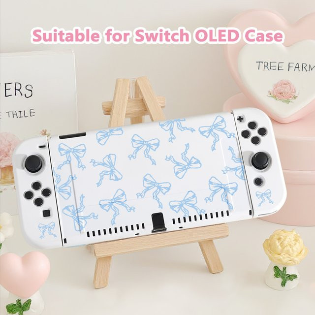Stoßfeste TPU Schutzhülle für Nintendo Switch NS und OLED in Pink - Bild 1