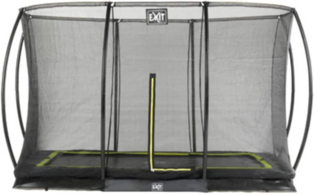 EXIT Toys Silhouette Bodentrampolin mit Sicherheitsnetz, Schwarz, B/T: 366 x 244 cm - Bild 2