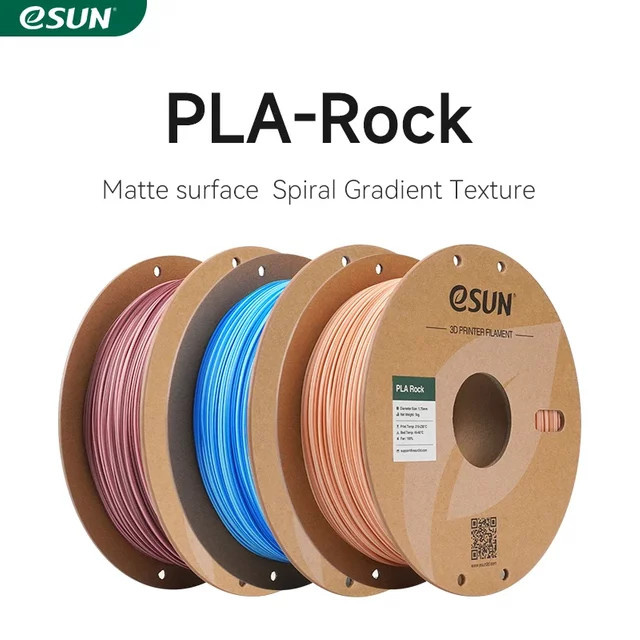 ESUN PLA-Rock 3D-Druckerfilament Multicolour Rock-Serie mit mattem Finish, 1 kg - Bild 1