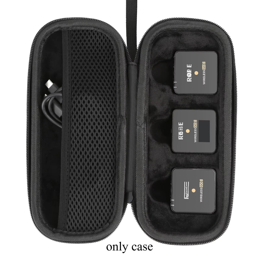 Rode Mikrofonhülle für Wireless GO Gen 3, GO 2, GO, PRO und ME, Hartschalen-Tragetasche in Schwarz (nur Box) - Bild 2