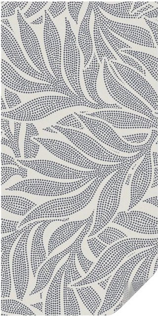 Tulup Fensterfolie Blatt Fällt in Grau, blickdichte Sichtschutzfolie mit floralem Design, Breite: 50 cm, Höhe: 100 cm - Bild 1