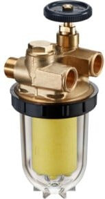 Oventrop Zweistrang-Heizölfilter Oilpur Z A DN 10 mit Siku-Sicherheitskupplung, Messing, 50-75 my - Bild 1