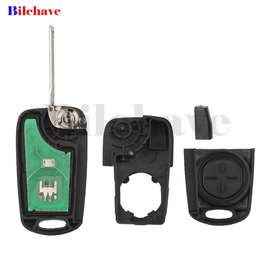 Jingyuqin Klappbarer Auto-Schlüsselanhänger für KIA Sportage 2012, Soul 2010–2013 und Optima 2015, 315 MHz ID46, Schwarz - Bild 4