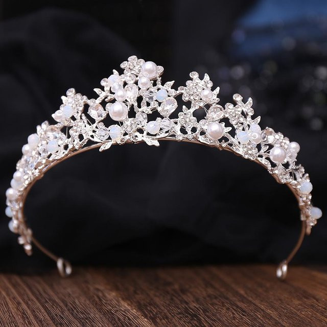 Wucifang Jewelry Braut-Kopfschmuck, weißer Kristall, Damen - Bild 1