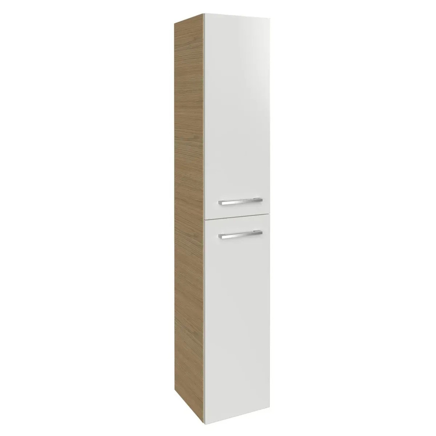 Fackelmann Bad-Hochschrank B.Style in Sandeiche und Weiss mit 2 Türen und Soft-Close-Funktion, B/T/H: 30 x 31,6 x 162 cm - Bild 2