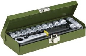 Proxxon Werkstatt-Spezialsatz 13-teilig aus Stahl, 1/4 Zoll, 5.5 bis 14 mm, Grün - Bild 1