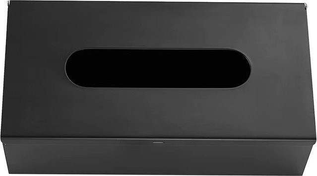 ZJMZYM Luxus Serviettenhalter aus Edelstahl für Wandmontage oder Tischbetrieb, Schwarz - Bild 1