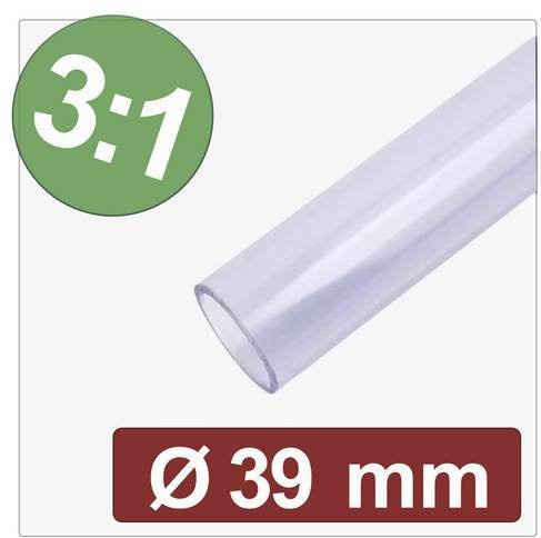 Quadrios 25CA650 Schrumpfschlauch mit Kleber Transparent Durchmesser: 39 mm, Schrumpfrate 3:1 - Bild 1