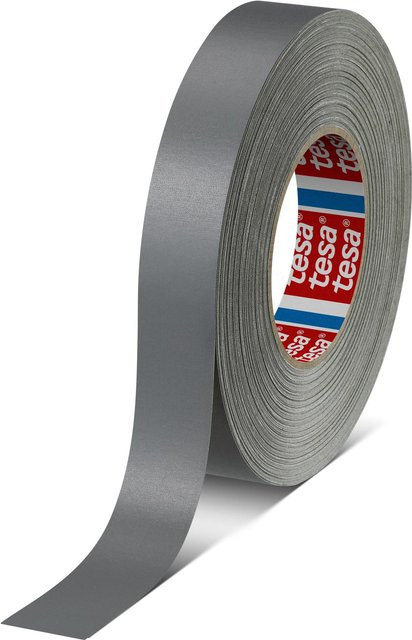 tesa Gewebeband 4651 Premium Grau mit Kunststoffbeschichtung und Zellwollgewebeträger, Breite: 50 mm, Länge: 25 m - Bild 1