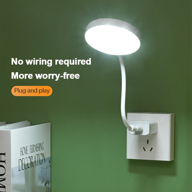 Lyfs USB LED Lese-Nachtlicht in Weiß mit Touch-Schalter und Dimmer als flexible Tischlampe - Bild 1