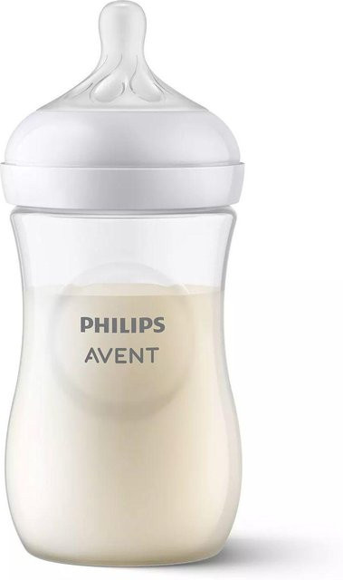 Philips Avent Natural Responsive Babyflasche, transparent, 260 ml, BPA-frei und auslaufsicher - Bild 1