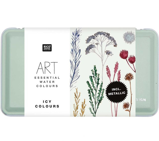 Rico Design ART Essential Aquarellfarben Icy Colours, 12 Farben - Bild 1