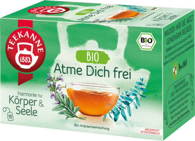 Teekanne Harmonie Bio Atme Dich frei, Kräutertee, Teebeutel, 36g - Bild 1