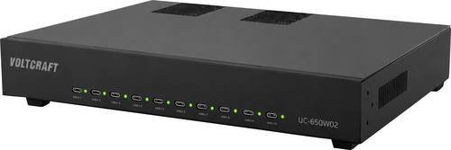 Voltcraft UC-650W02 USB Ladestation 650W mit USB Power Delivery (USB-PD) in Schwarz für den Innenbereich - Bild 1