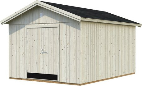 Palmako Elementhaus Martin Gartenhaus aus Fichtenholz mit Satteldach in Braun B/H/T: 367 x 296 x 502 cm - Bild 2
