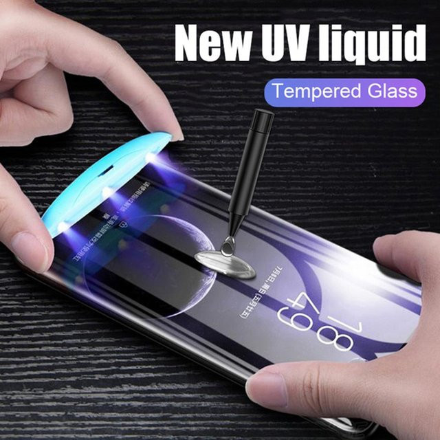 UV-Flüssigkleber HD Panzerglas Displayschutzfolie für OPPO Find X2 X3 X5 X6 Neo X7 Ultra Reno 3 4 5 6 7 9 10 11 12 Pro transparent - Bild 1