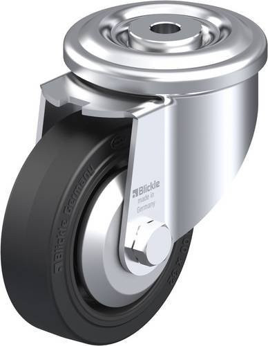 Blickle Lenkrolle LKR-POEV 100KA-FA in Schwarz und Silber, Rad-Durchmesser: 100 mm, Tragfähigkeit: 200 kg - Bild 1