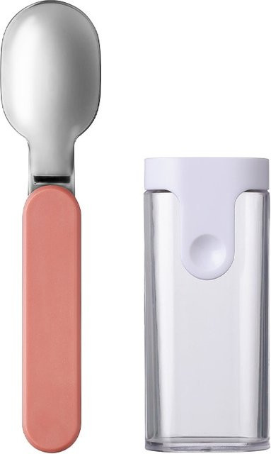 Mepal Ellipse Faltbarer Löffel aus Edelstahl in Pink Matt - Bild 1