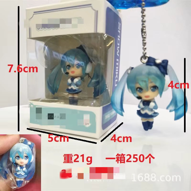Bandai Anime Figuren Set Hatsune Miku Kagamine Rin Len Schneeflocken Edition aus Kunststoff, mehrfarbig - Bild 2
