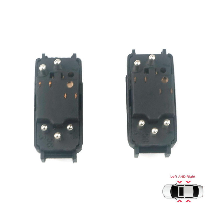 BROSS Mittelkonsolen-Steuerfensterschalter 5-Pin Links Rechts für Mercedes W124 A124 C124 S124 W126 C126 W463 W201 190 Schwarz BDP631+BDP632 - Bild 5