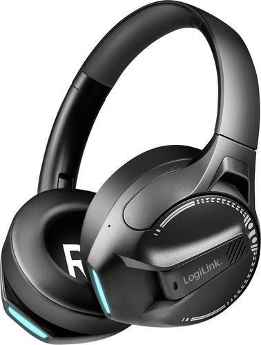 LogiLink BT0070 Over Ear Kopfhörer Bluetooth Schwarz mit 3,5 mm Klinkenanschluss - Bild 1