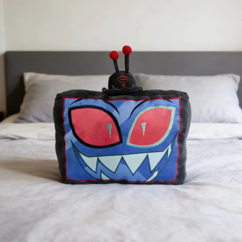 Hazbin Hotel Vox Plüschkissen in TV-Form, blaues Dekokissen aus weichem Textil für Fans - Bild 2