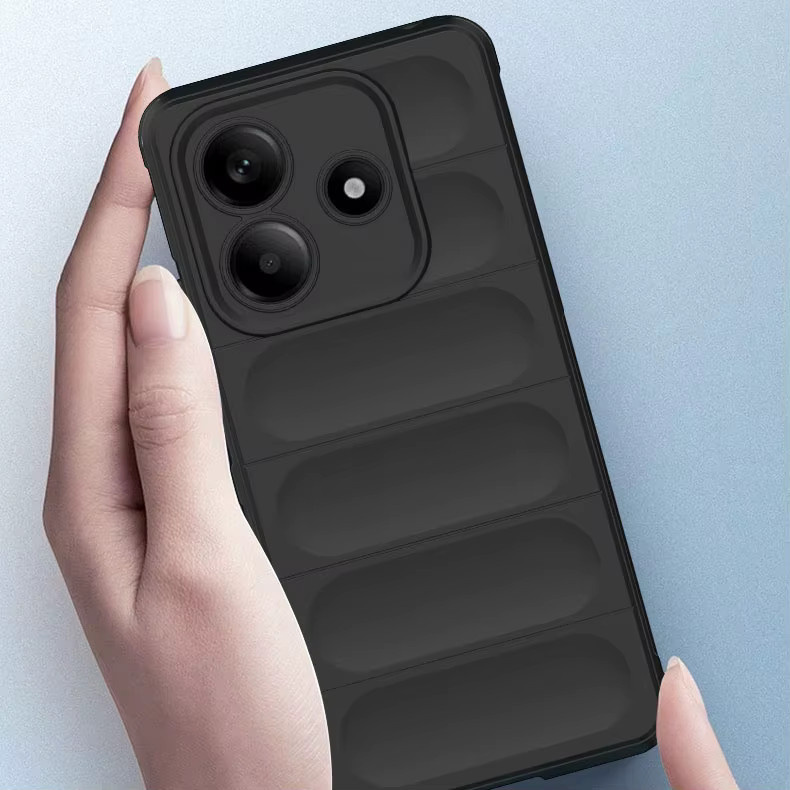 Stoßfeste Silikon Schutzhülle für Xiaomi Redmi Note 14 13 Pro Plus 4G 5G in Schwarz - Bild 4