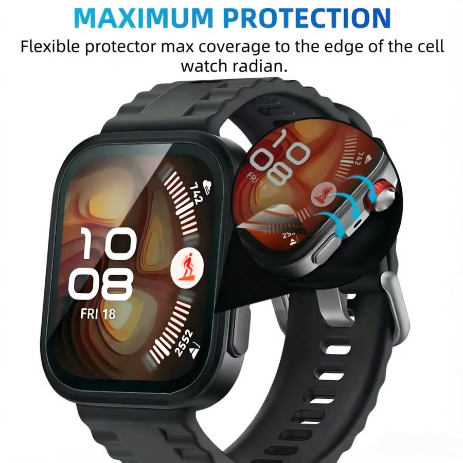 Huawei Displayschutzfolie Hydrogel, transparent, Unisex - Bild 3