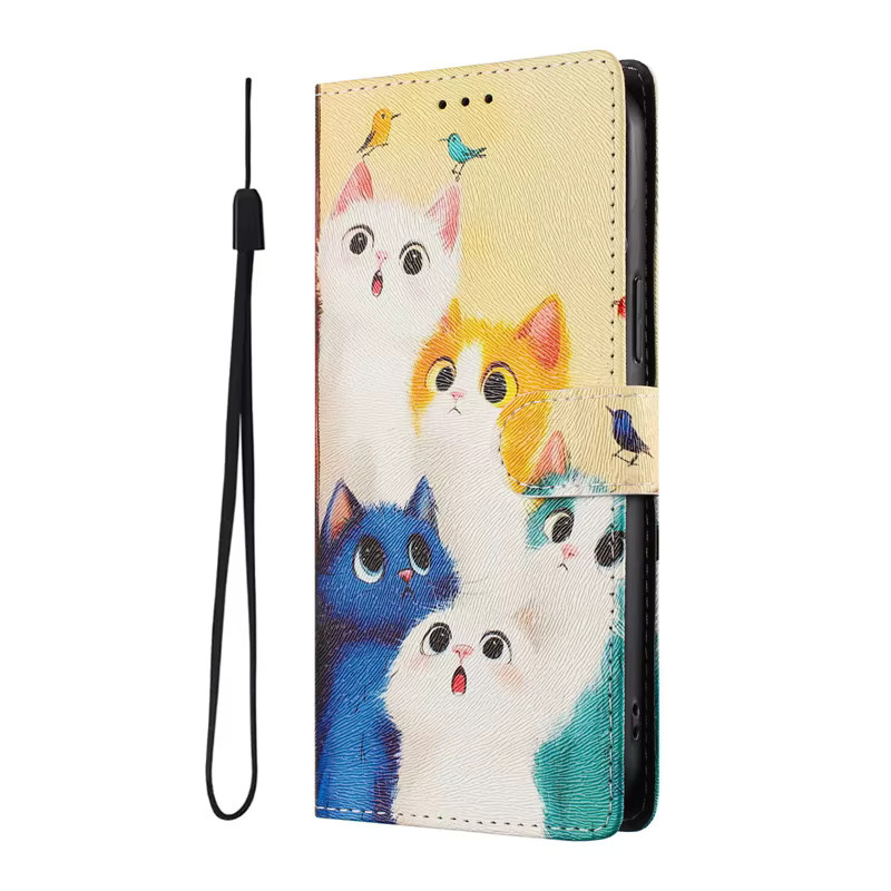 Flip-Wallet-Handyhülle mit niedlichem Katzen-Design für T-Mobile T Phone 3, Phone3 Pro und Revvl 8 7 6 Pro von KL-Boutiques - Bild 2