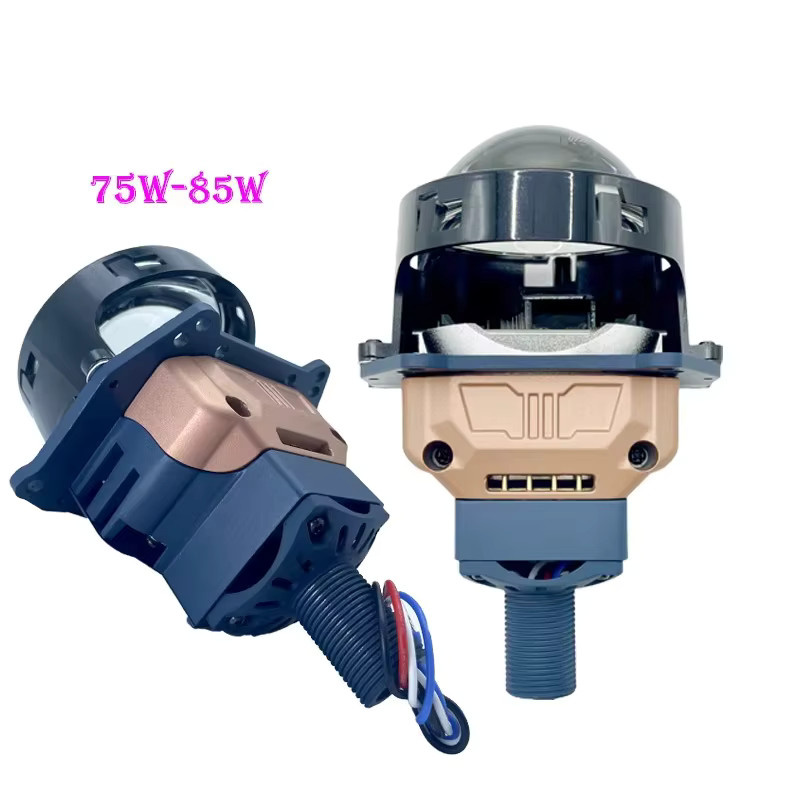 JPHZNB T53W LED Scheinwerfer mit 3,0 Zoll Objektiv, 85W High Power und 75W Low Light, 6000K Kaltweiß, Silber - Bild 6