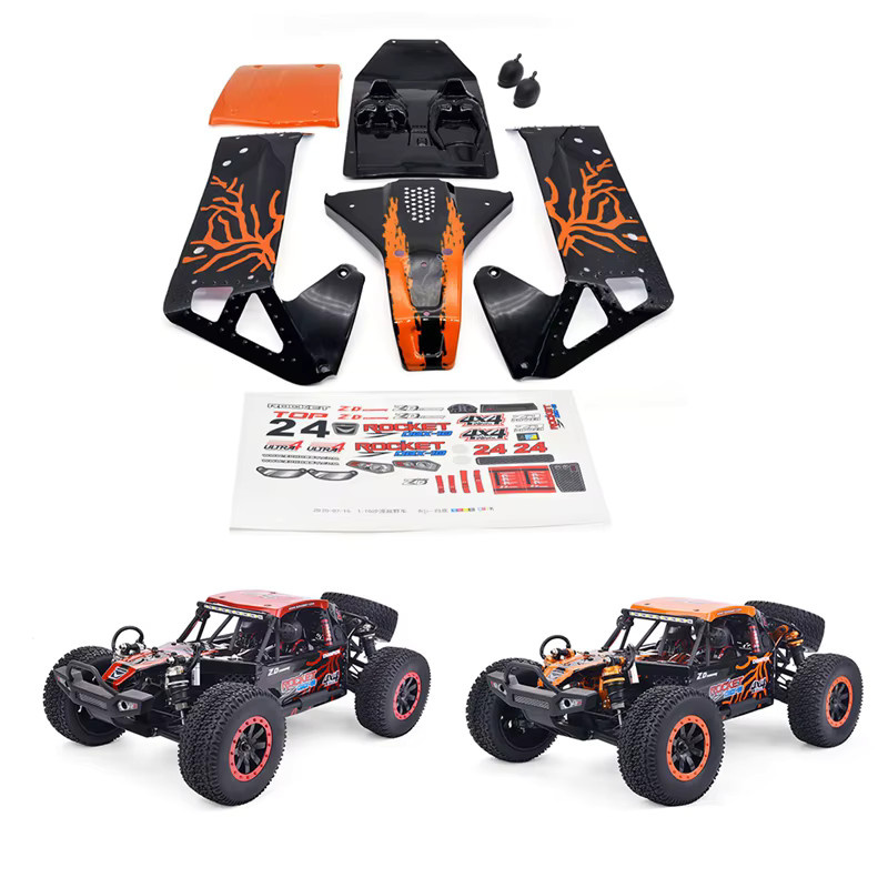 ZD Racing RC Auto Karosserie Kit, Zubehör, Orange, Bunt / Mehrfarbig, Kunststoff - Bild 1