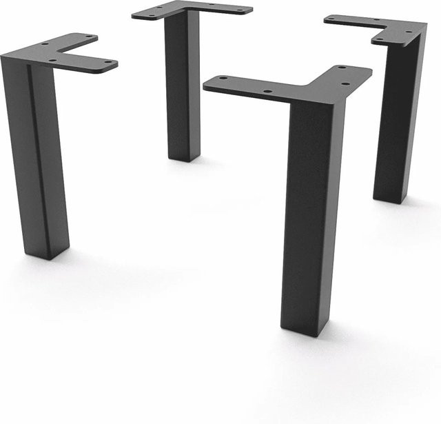 HEVVA Möbelfüße LUZERN Schwarz, Höhe: 15 cm, 4er Set - Bild 1