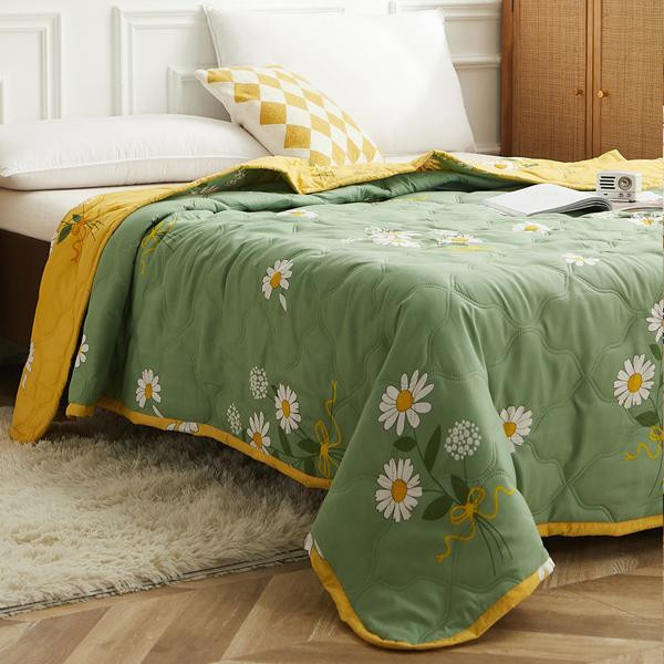 CGK Unlimited Home Sommerbettdecke aus Baumwolle bedruckt, weiche Quilt-Decke für Erwachsene und Kinder, B/B: 200 x 230 cm - Bild 3