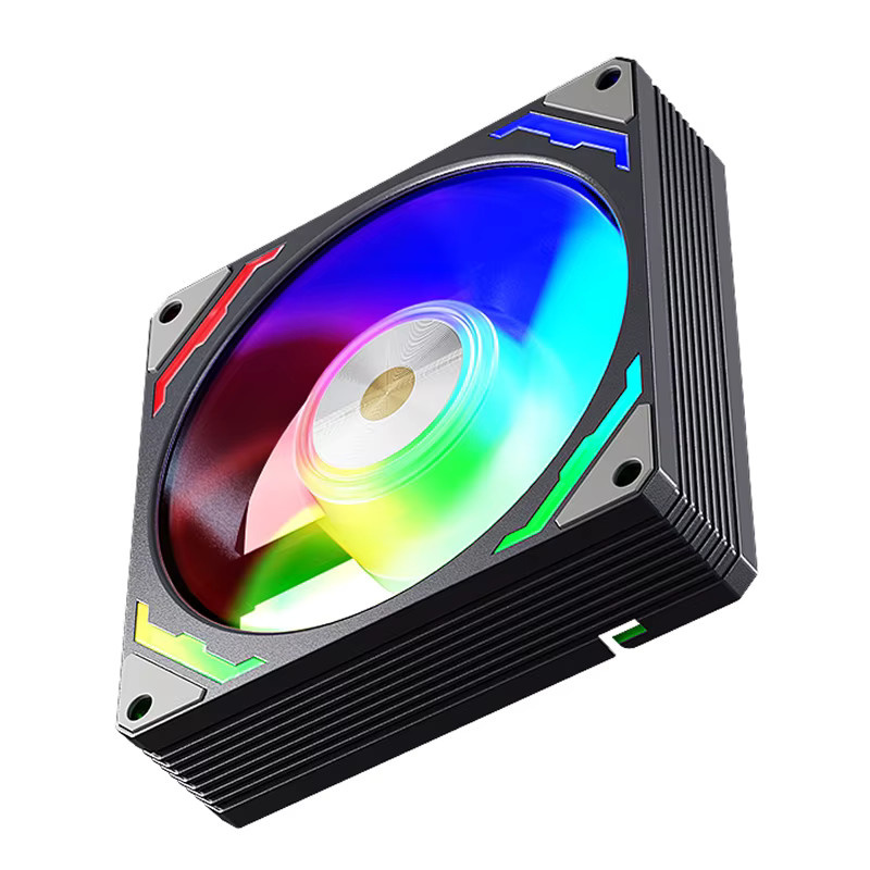 Teucer CPU-Kühler Lüfter mit ARGB Kühlgebläse in Weiß, 9 cm, 800-2200 RPM, PWM, leise, für ITX-Gehäuse - Bild 4