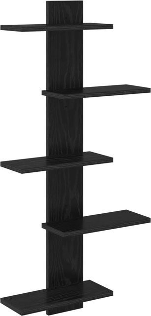 vidaXL Wandregal Schwarze Eiche, modernes Wandregal aus Holzwerkstoff, B/T/H: 48,5 x 15 x 101 cm - Bild 1