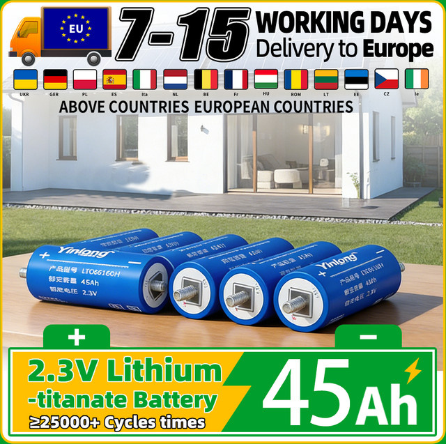 Yinlong 66160 LTO Lithium-Titanat-Batterie Hochleistungs-Akku 2,3V 45Ah blau - Bild 1